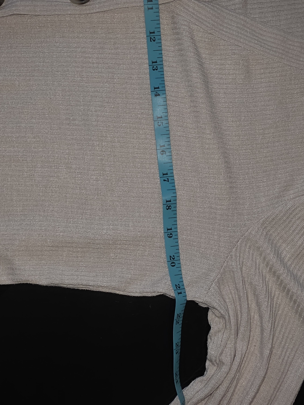 LOFT Cream Ribbed Button-Front Cardigan - Picture 5 of 10